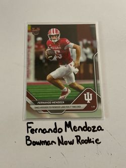 Fernando Mendoza Las Vegas Raiders QB Bowman Now Short Print Rookie Card.