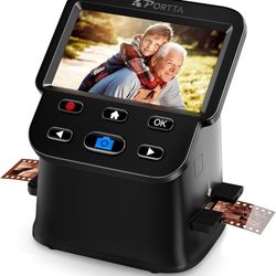 22MP Film Scanner w/ 5" LCD, Slide & Negative Converter, HDMI & SD Support