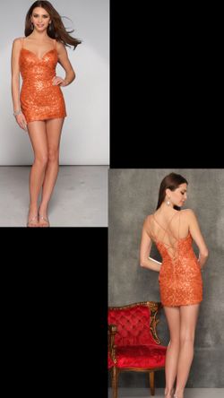 New With Tags Dave & Johnny Sequin Corset Back Short Formal Dress & Homecoming Dress $85