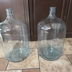 (2) Glass 5 Gallon Water Jugs. $25 Each. You Must Pick Up