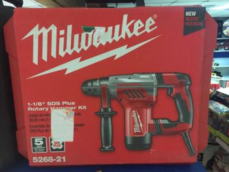 Milwaukee 1-1/8 sds plus rotary hammer kit
