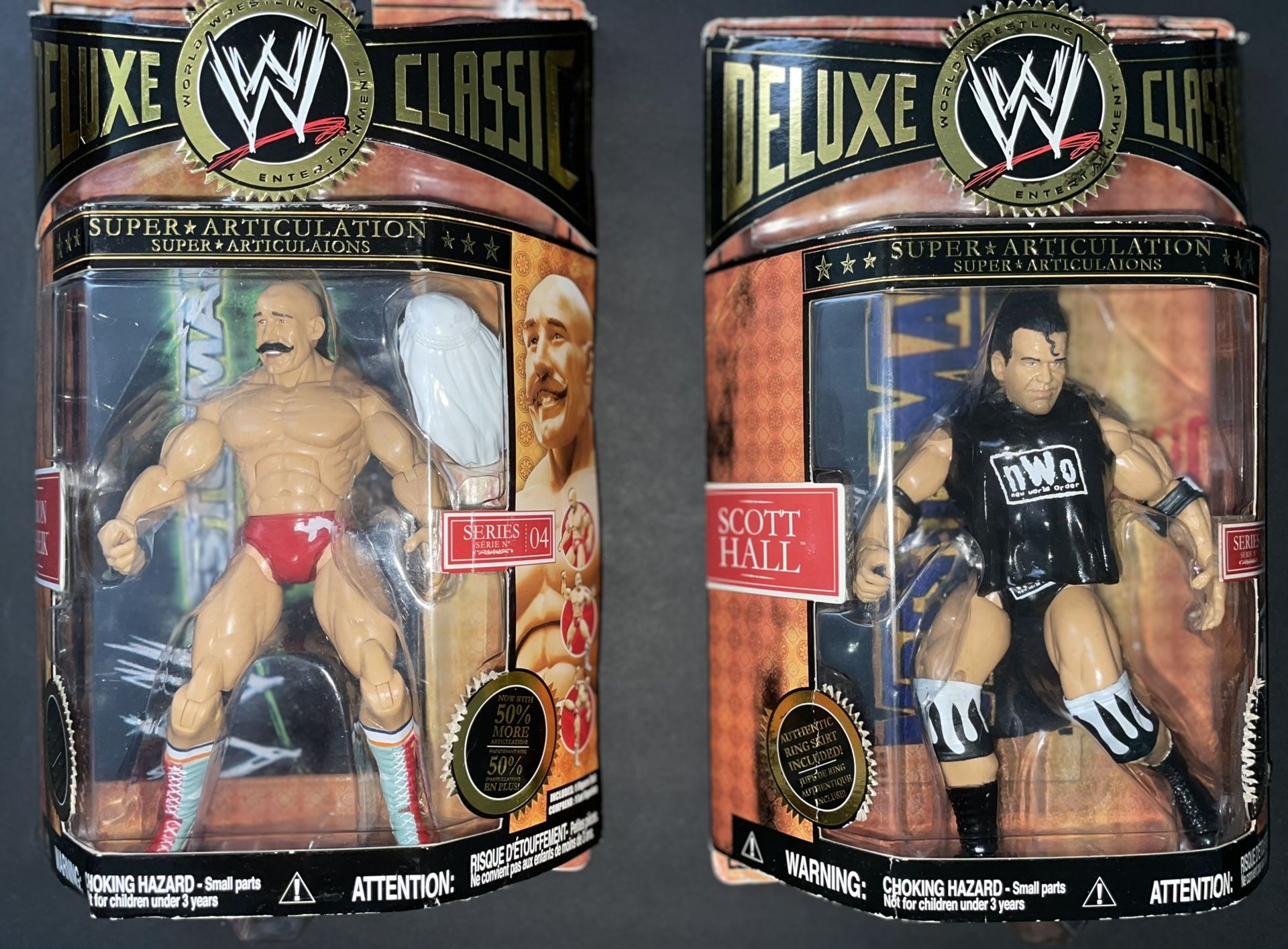 Wwe Deluxe Classic Scott Hall & Iron Sheik Action Figures Jakks Pacifc