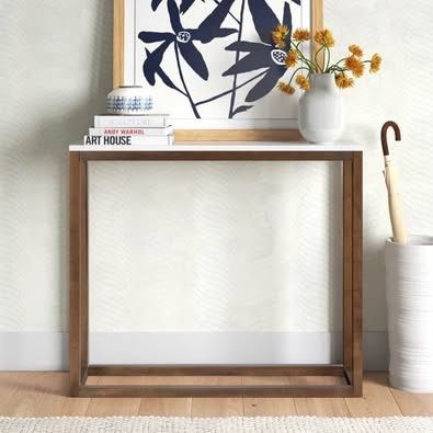 Brand New Beautiful 35" Marble Top Console Table