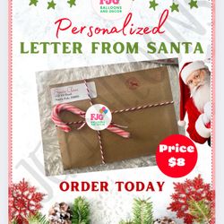 Personalized Letter From Santa 🎅 Available In English Or Spanish 