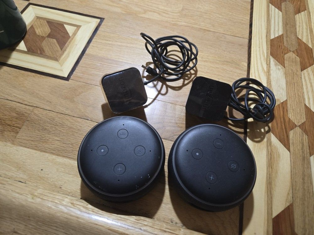 2 Amazon Echo Dot 3