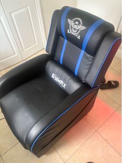 Gymax reclining massage gaming chair