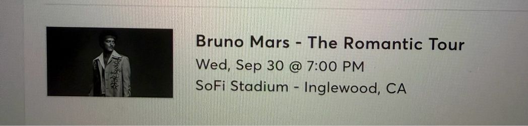 Bruno Mars - The romantic Tour