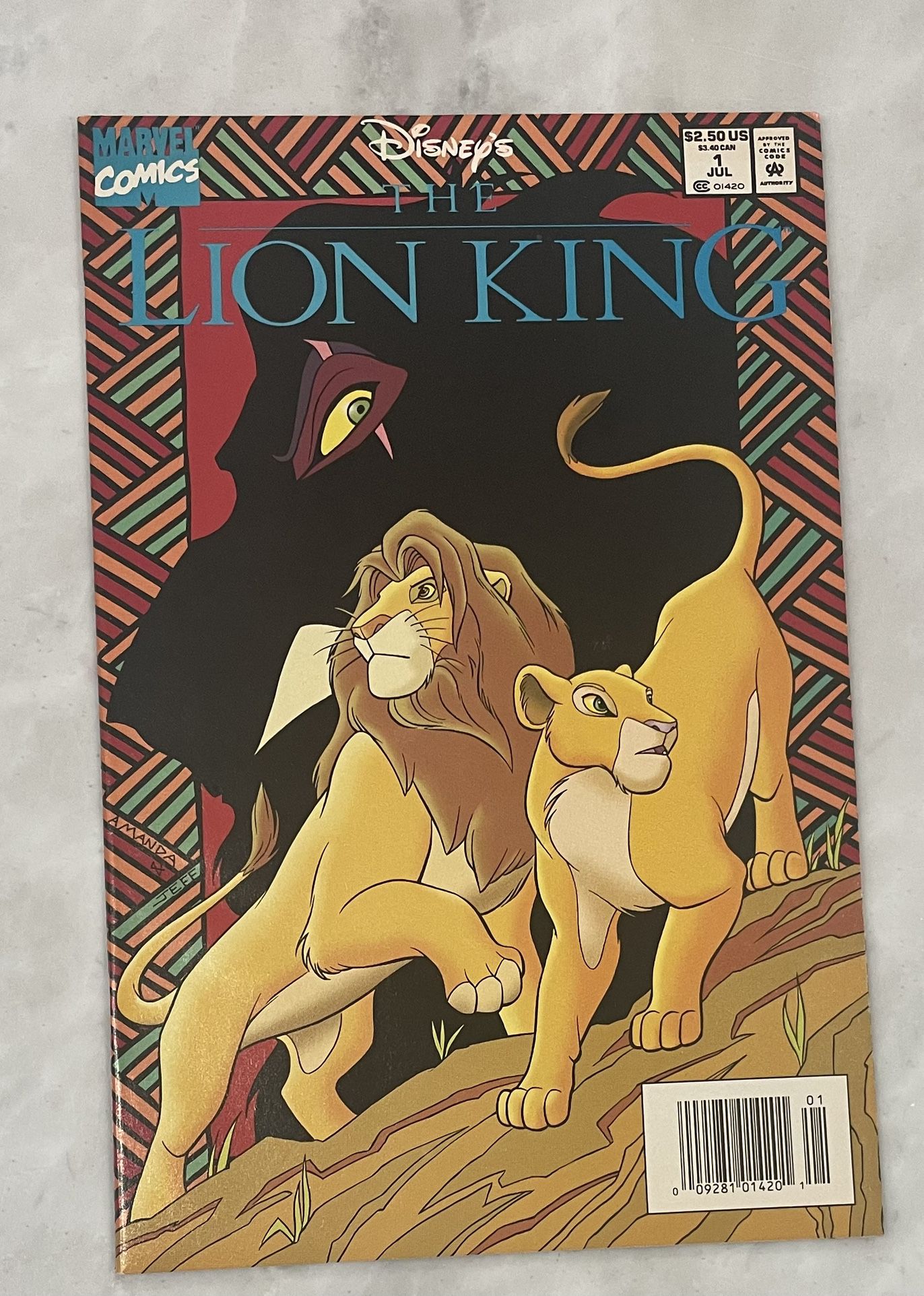 Marvel Comic Disney’s Lion King Issue #1