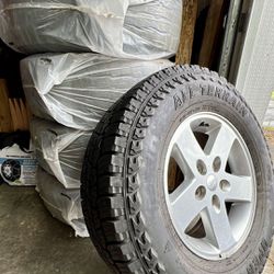 Jeep Wrangler Factory Wheels W/ AT Tires