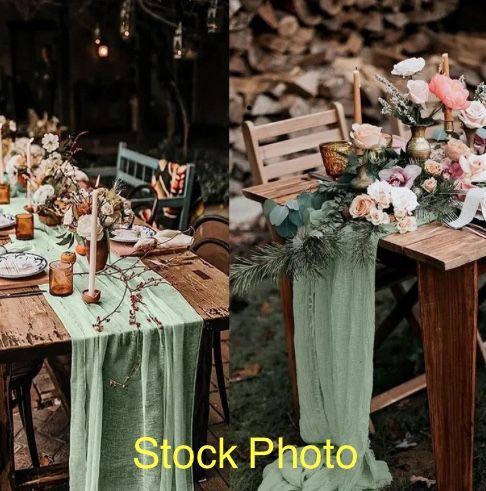 11 Cheesecloth Table Runner
