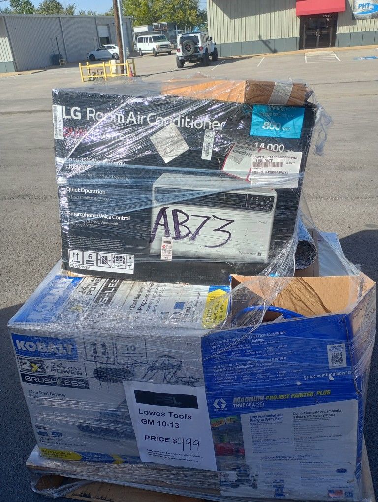 New L@wes Truckload Is Here Fresh Pallets
on the floor Multi Pallet Discount Available! $$75 and up