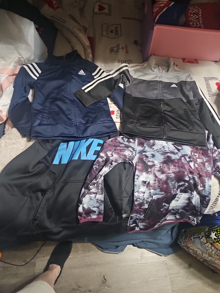 kids sweaters Adidas, Nike, and under armour size 6