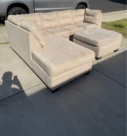 Light Colored Sectional Couch
