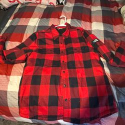 The North Face - XL - Flannel Sherpa Jacket 