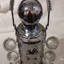 MCM Whisky Decanter and Shot Glasses