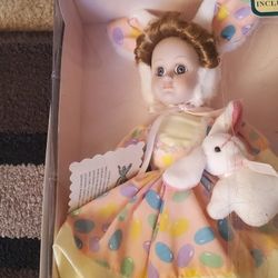 VINTAGE PORCELAIN EASTER DOLL 