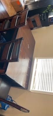 Wooden Dining Table and Chairs