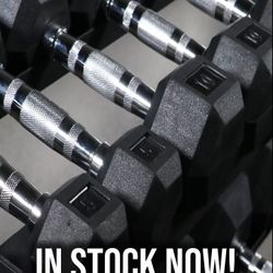 Rubber Hex Dumbbells