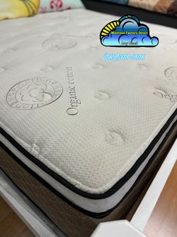 Royal Memory Foam Queen mattress and Boxspring bed set new Colchon y tambor