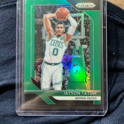 2018-19 Jayson Tatum Panini Prism Green Boarder #118