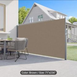 Retractable Folding Privacy Screen Brand New!!!