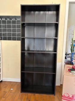 Dark brown book shelf
