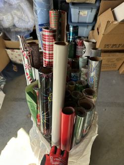 Gift Wrapping Paper Rolls, Large Lot