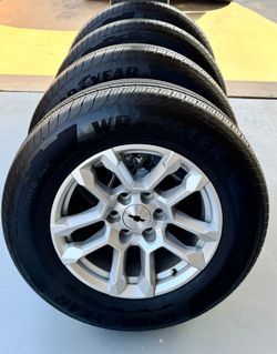 Newly Tires 🔥  Chevy Silverado Tahoe Suburban 18" Wheels and Goodyear Tires 💯