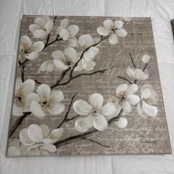 Canvas Flower Art 