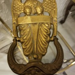 Heavy Solid Brass Eagle Door Knocker 