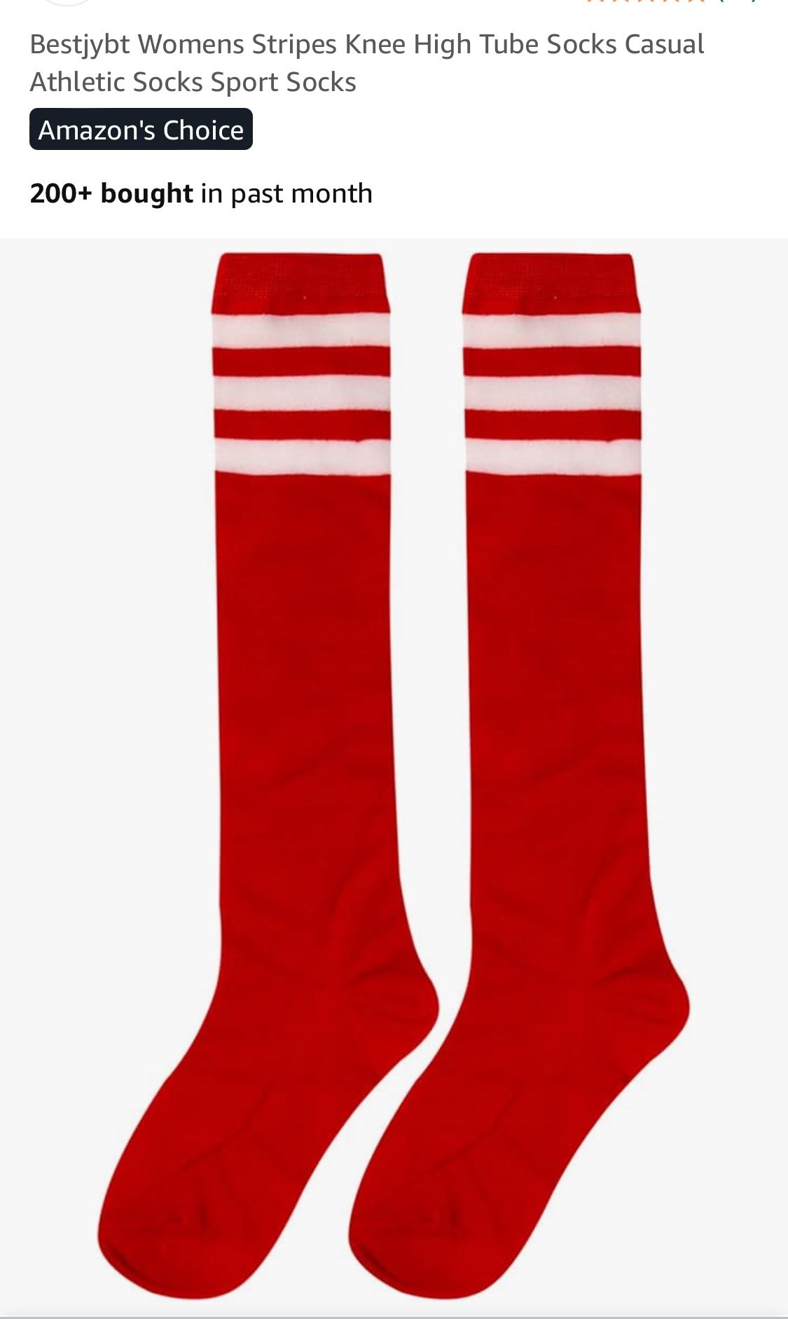 Knee High- Red Socks