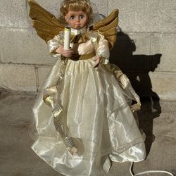 Light Up Animated 26” ANGEL Free Standing Doll Christmas Moves Arms Head