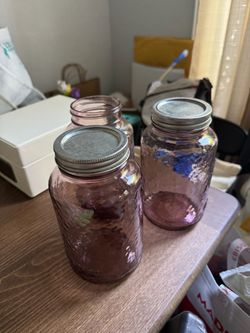 3 large mason jars