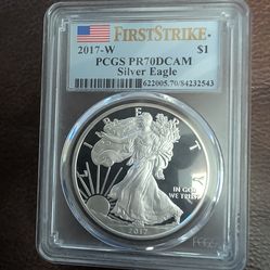 2017-w  $1 silver  eagle