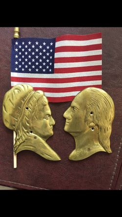 George Washington & Betsy Ross silhouettes