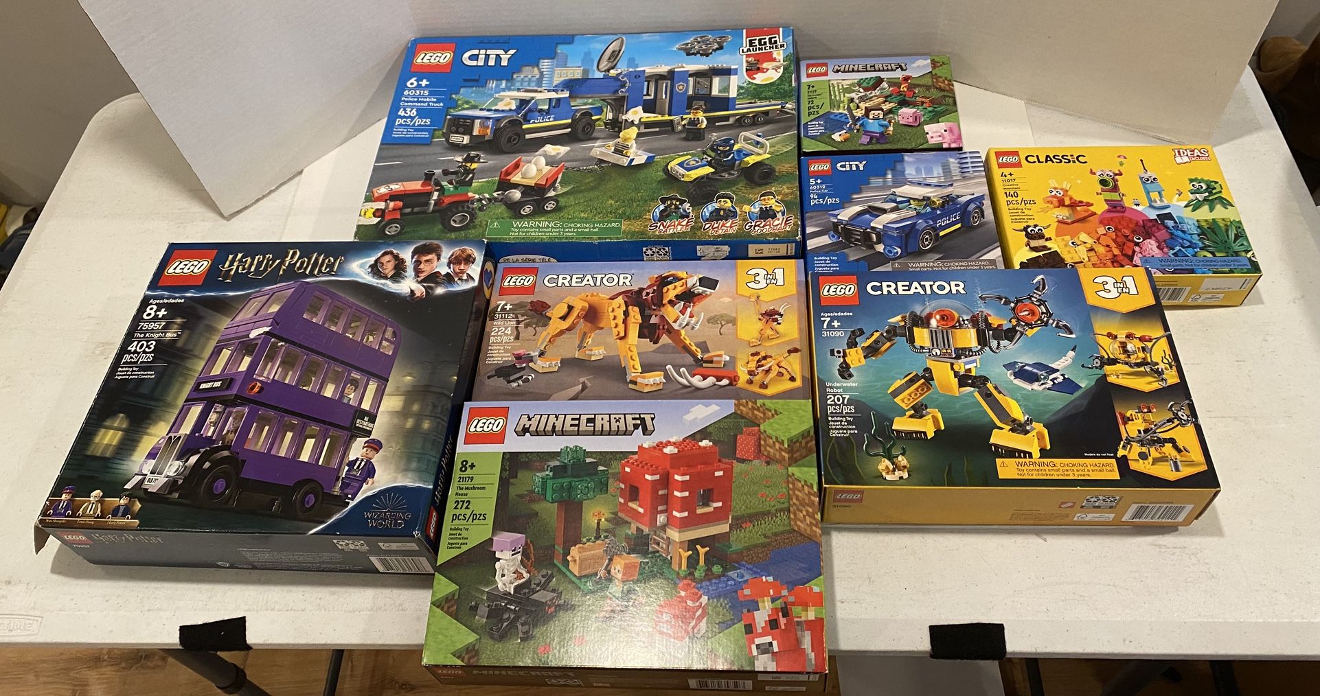 Large Lot Of Sealed Lego Sets Harry Potter Lego City Creator Etc