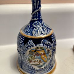 Florida Vintage Ceramic Decorative Blue Bell 5 Inches Tall 
