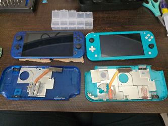Switch Lites for parts, including Super5 Oled Screen AS IS