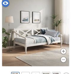 Galiano Wooden Daybed, White