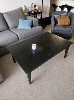 Black Coffee Table – 48” x 32” x 17”