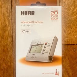 Korg Advanced Solo Tuner CA-40 chromatic - superior features large,easy-to-read, LCD needle-style display -New!