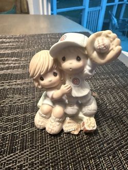 Precious Moments Chicago Cubs Figurine Mom I Always Have A Ball With You Limited