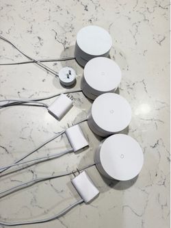 The Google Wifi AC-1304 (model NLS-1304) is a first-generation dual-band mesh 802.11ac Wi-Fi