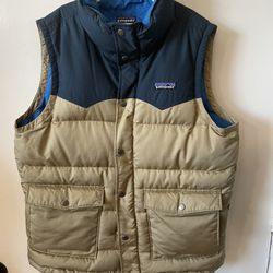 Men’s Patagonia Two Tone Puffer Vest, Size Small
