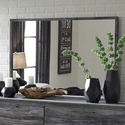 Ashley Furniture Baystorm Bedroom Mirror - Smokey Gray - Brand New