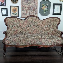Antique Victorian Loveseat 