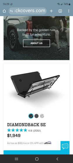 Diamondback tonneau cover