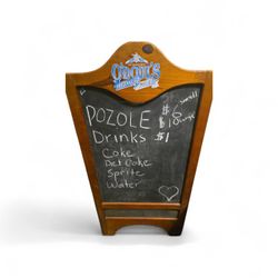 Wood & Chalkboard Sandwich Board 