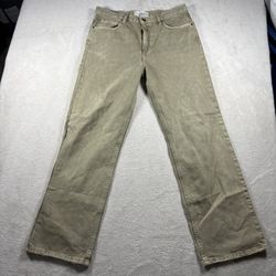 Urban Outfitters BDG Baggy Fit Skate Men’s 32x32 Green Wide Leg Jeans Y2K #3176