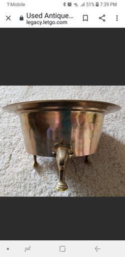 Antique Brass Planter
